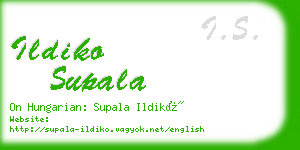 ildiko supala business card